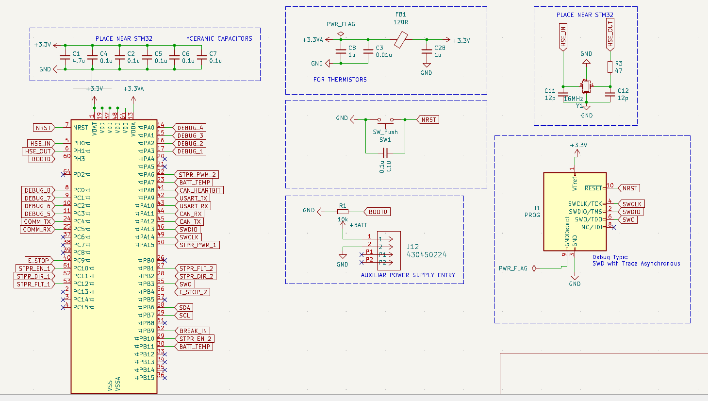 Schematic of the VANTTEC stepper-interface board